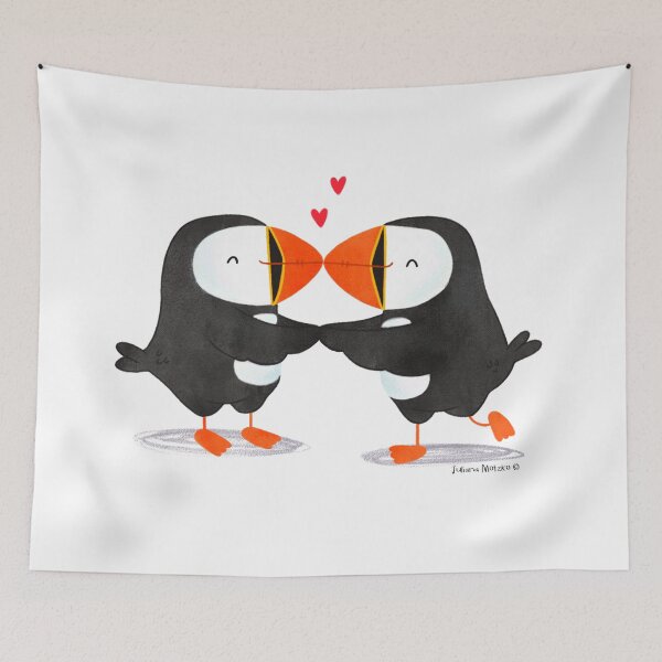 Item preview, Puffins in Love designed and sold by julianamotzko.
