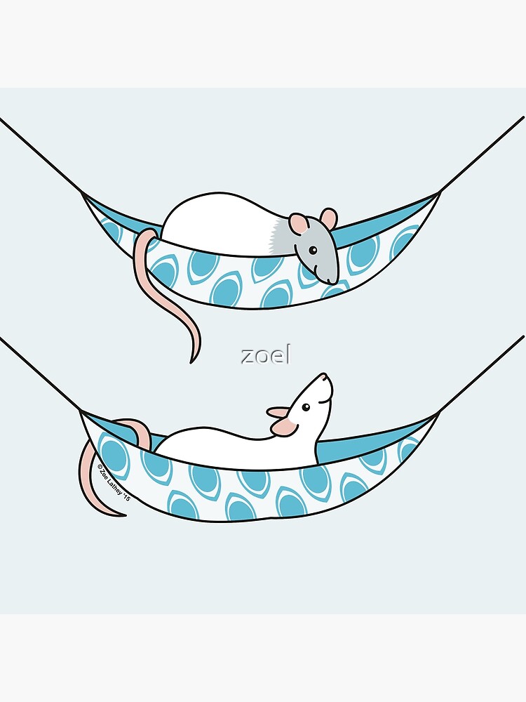 "Cute Rats in Hammocks" Throw Pillow by zoel | Redbubble