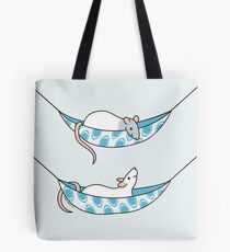Cute Rats in Hammocks Tote Bag