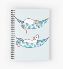 Cute Rats in Hammocks Spiral Notebook