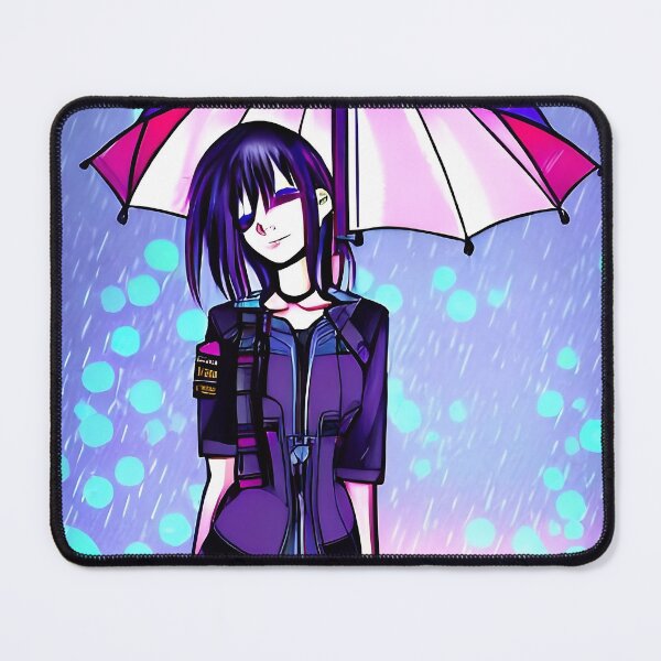 Item preview, Anime girl in the rain designed and sold by Mitrodoros.