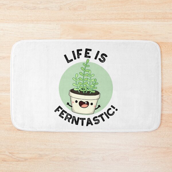 Item preview, Life Is Ferntastic Plant Funny Fern Puns  designed and sold by punnybone.