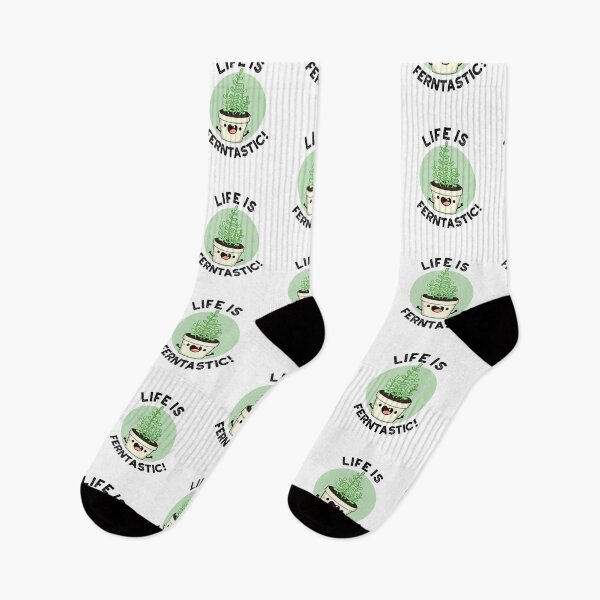 Item preview, Life Is Ferntastic Plant Funny Fern Puns  designed and sold by punnybone.