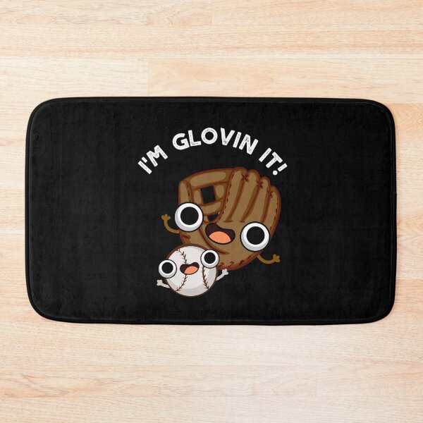 Item preview, I'm Glovin It Funny Baseball Puns (Dark BG) designed and sold by punnybone.