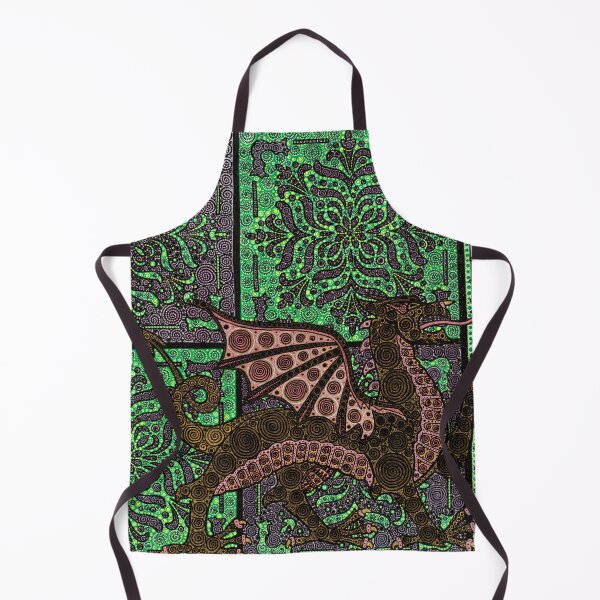 Item preview, Medieval Dragon in Green designed and sold by DrKimsFineArt.