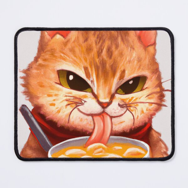 Item preview, Cat Eating Ramen designed and sold by Timegraf.