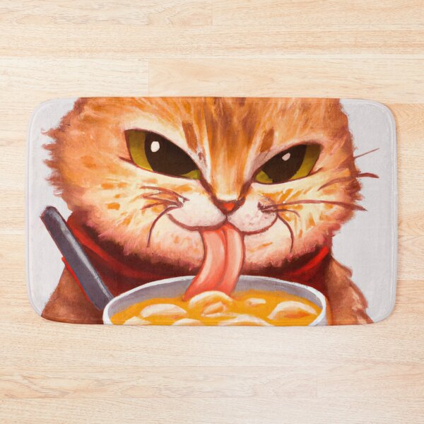 Aperçu de l'œuvre Chat mangeant Ramen créée et vendue par Timegraf.