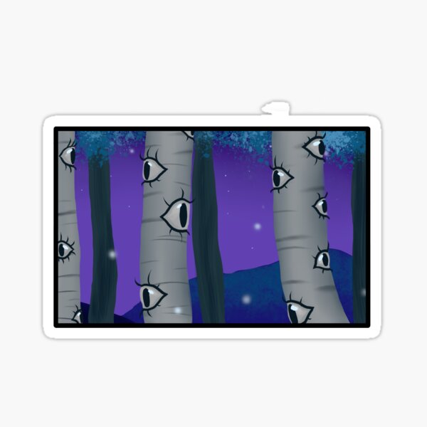 "Birch Eyes" Sticker for Sale by gothsalt Redbubble
