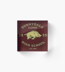 Sunnydale High School Alumni Acrylic Block