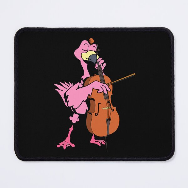 Item preview, Cartoon Flamingo Plays Cello Racerback Tank Top designed and sold by bzestore044.