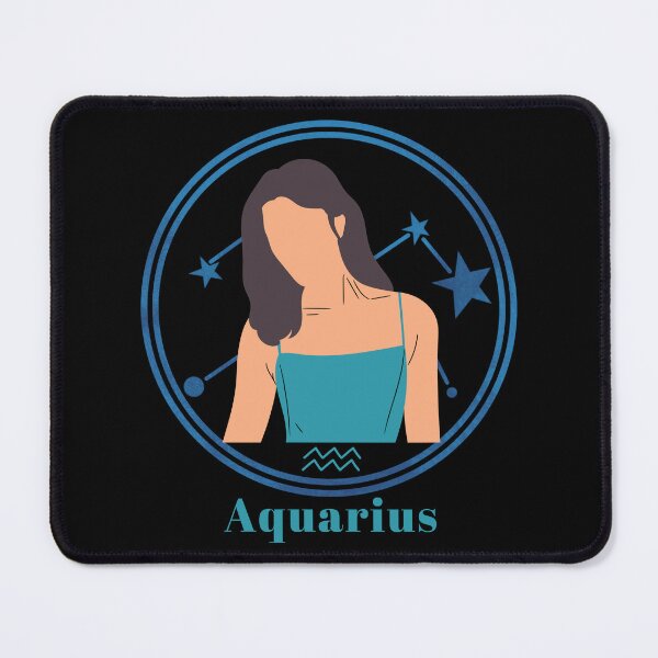 Item preview, Aquarius Woman Circle Design, Blue Version designed and sold by mbuz90.