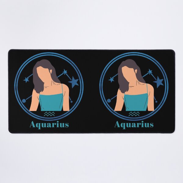 Item preview, Aquarius Woman Circle Design, Blue Version designed and sold by mbuz90.