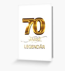 70 Jahre Legendär Grußkarte