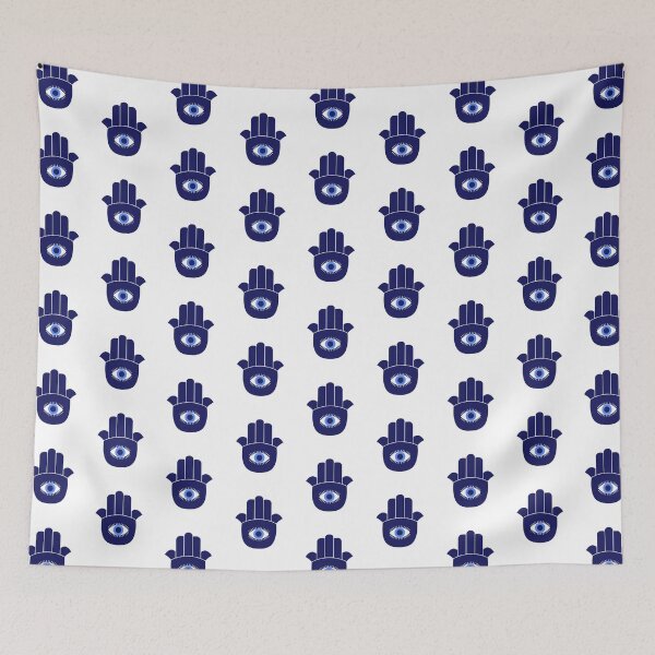 Item preview, Blue Hamsa designed and sold by symbols.