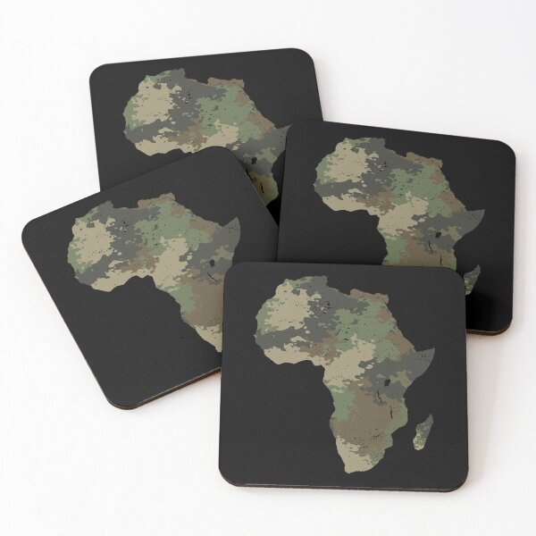 Item preview, Africa Continent Map Camo Pattern African Safari Camouflage designed and sold by d247.