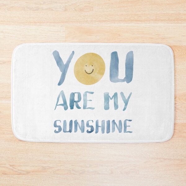 Item preview,  You are my sunshine- blue yellow watercolour  designed and sold by Inktown.