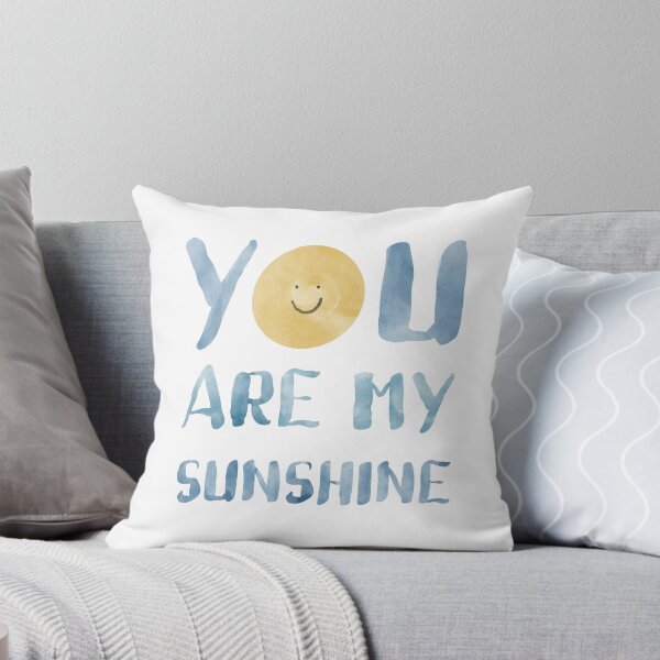 Item preview,  You are my sunshine- blue yellow watercolour  designed and sold by Inktown.