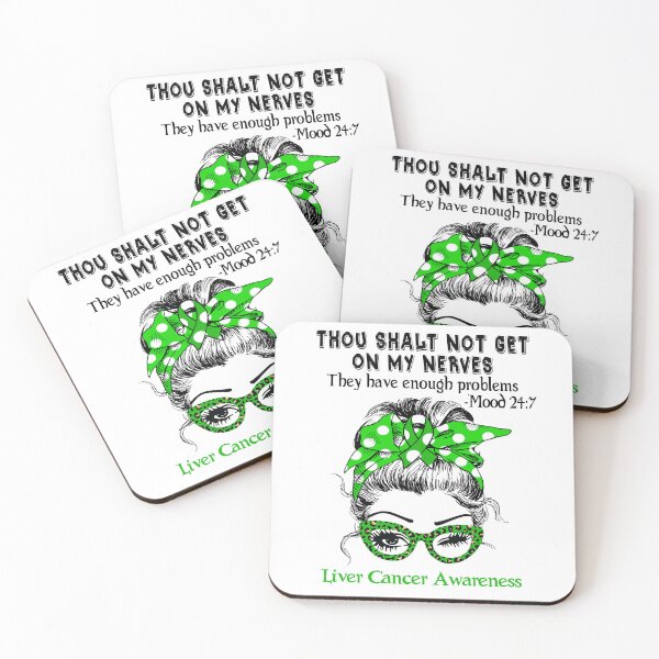 Item preview, Liver Cancer Awareness - Thou Shalt Not Get On My Nerves they have enough problems designed and sold by Aaron309.