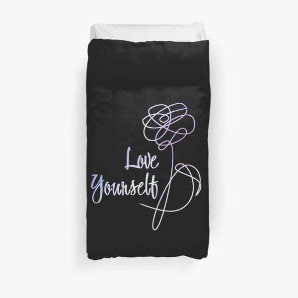 BTS - Love Yourself Black Version Duvet Cover