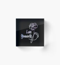 BTS - Love Yourself Black Version Acrylic Block