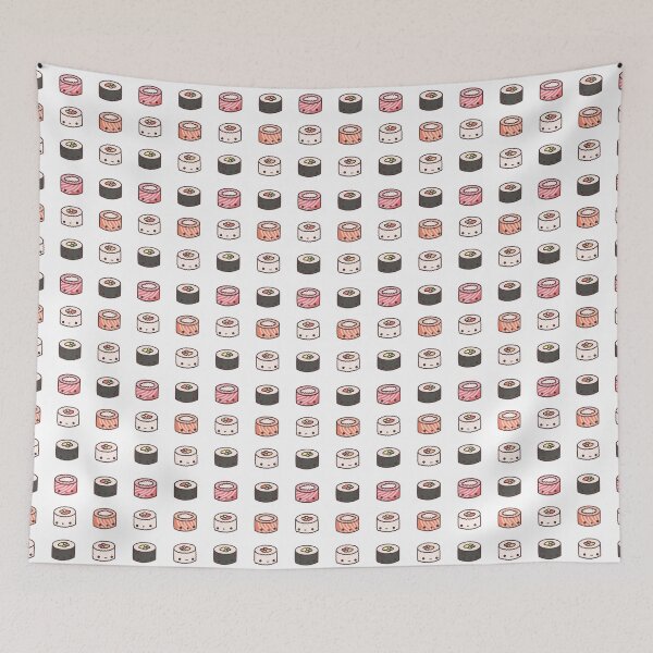 Item preview, Kawaii Sushi Roll Pattern designed and sold by Mohu Store.