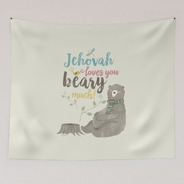 Item preview, Jehovah Loves You Beary Much designed and sold by Paper Bee Gift Shop.