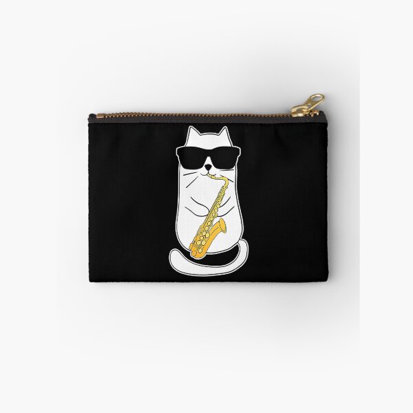 Aperçu de l'œuvre Chat saxophoniste musicien amateur de musique jazz créée et vendue par Abaddon-art.