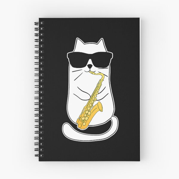 Item preview, Saxophone Cat Musician Jazz Music Lover designed and sold by Abaddon-art.