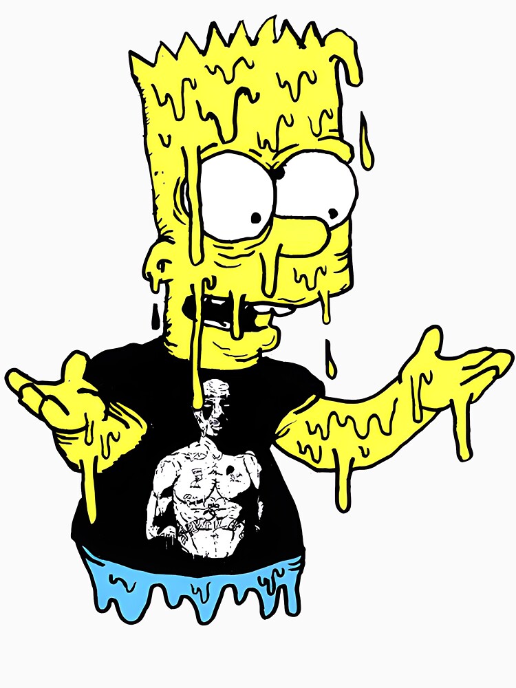 Trippy Bart Simpsons T-Shirt The Simpsons Size S-3XL