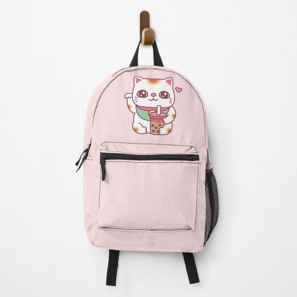 Item preview, Cute Japanese Maneki Neko Cat With Bubble Tea designed and sold by rustydoodle.