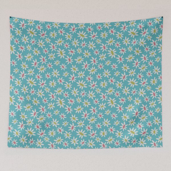 Item preview, Blue Brown Australian Flannel Flower designed and sold by Lozzie Eliza Designs.
