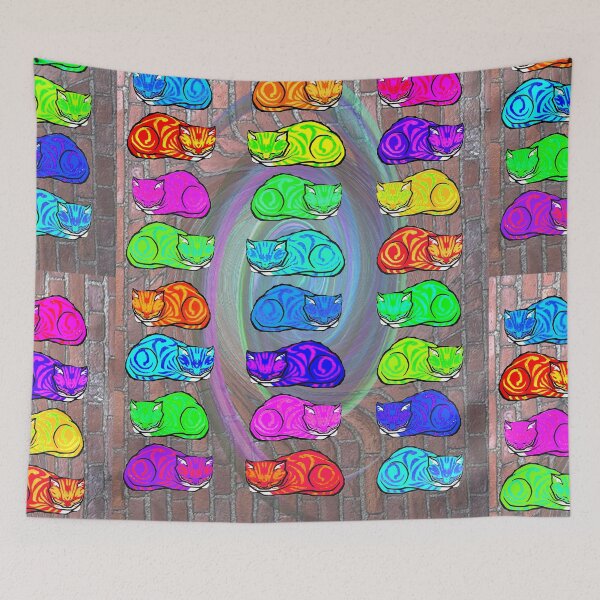 Item preview, espdzines-COLORFUL CATS 2 designed and sold by EspDzines.