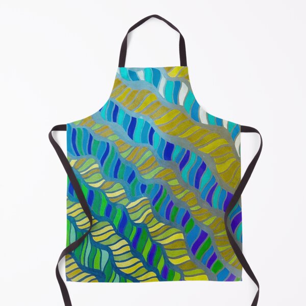 Item preview, Waves of Blue, Yellow & Green designed and sold by Sarah Kurdila.
