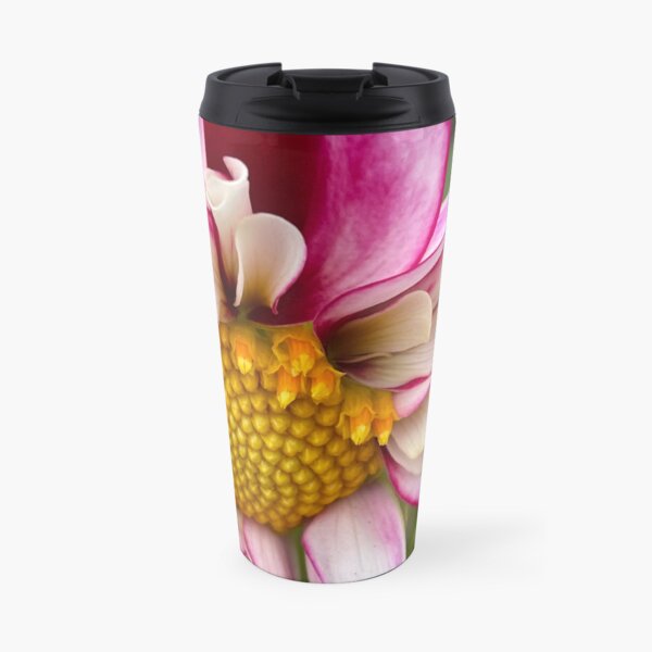 Pink Perfect Dahlia Travel Coffee Mug