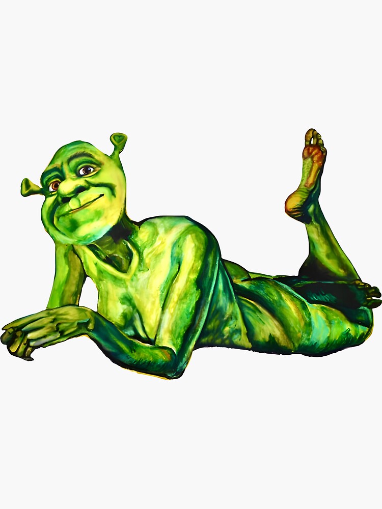 Sexy Shrek Sticker For Sale By Rosmarforster Redbubble