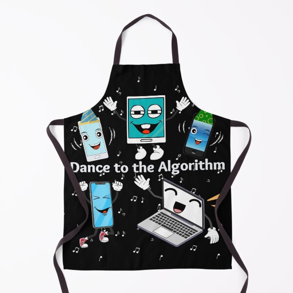 Item preview, "Dance to the Algorithm" funny smiling gadgets designed and sold by Write-to-Rebel.