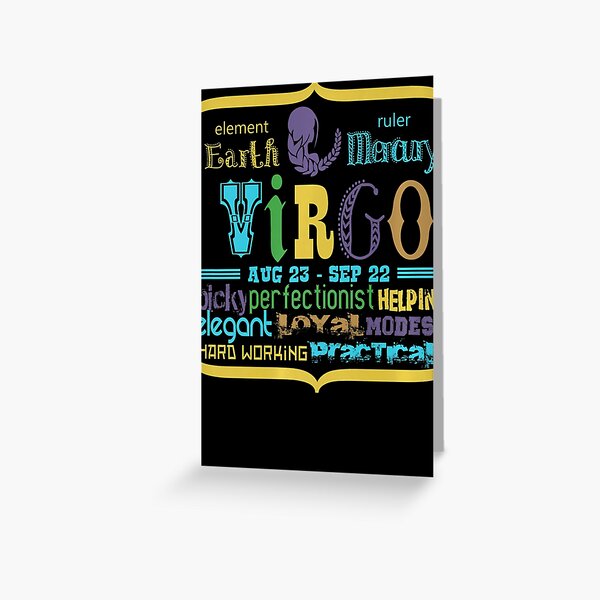 Virgo Birthday Greeting Cards for Sale Redbubble