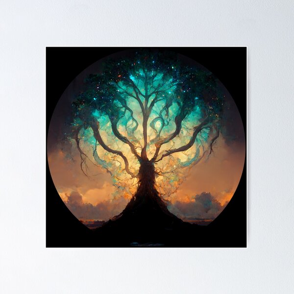 Wise Mystical Tree AI generator Poster for Sale by GraymanShop