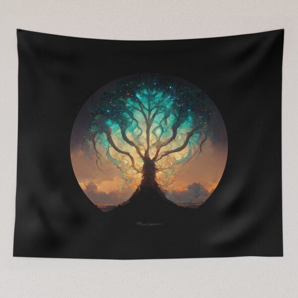Item preview, Wise Mystical Tree AI generator designed and sold by GraymanShop.