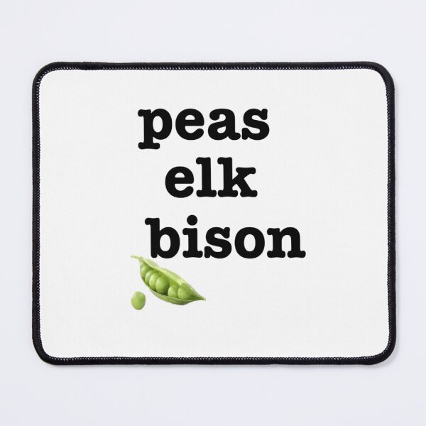Item preview, peas elk bison designed and sold by GeekdMadnessd.