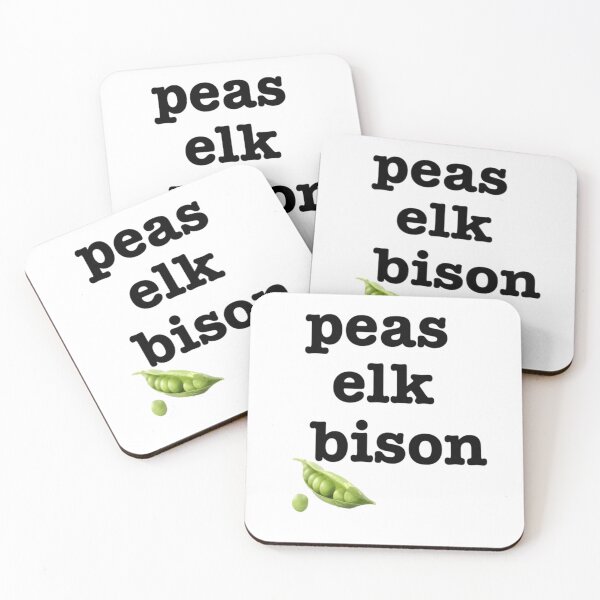 Item preview, peas elk bison   designed and sold by GeekdMadnessd.