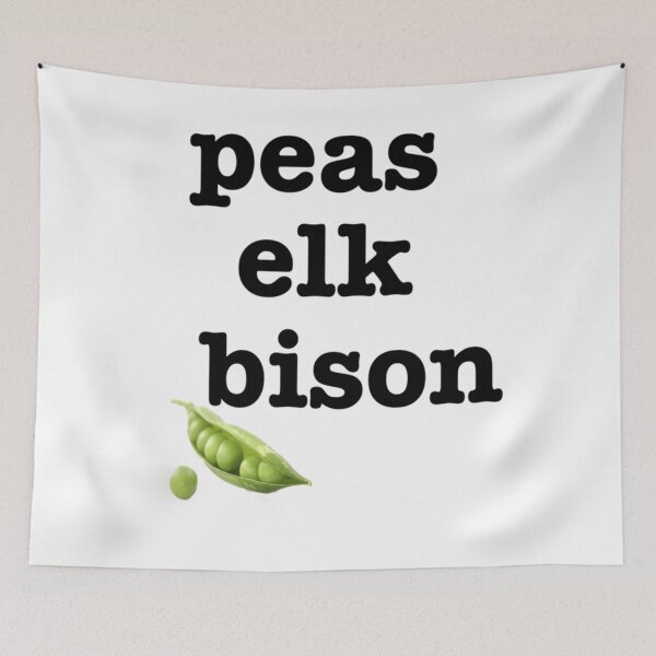 Item preview, peas elk bison   designed and sold by GeekdMadnessd.