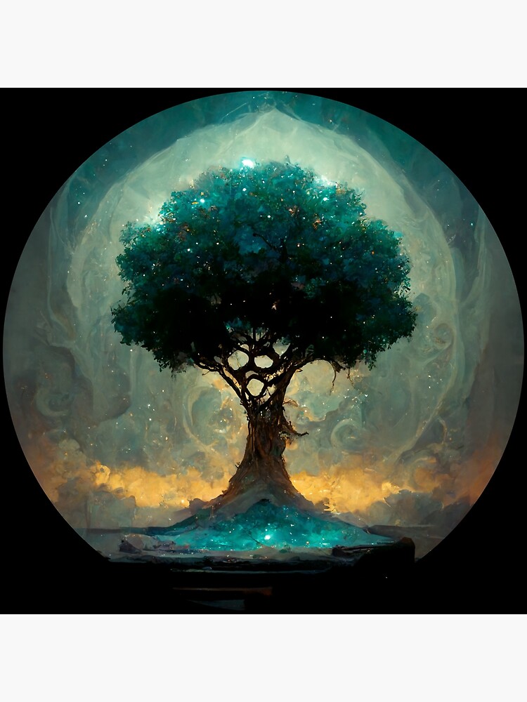 Wise Mystical Tree AI generator Poster for Sale by GraymanShop