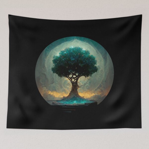 Item preview, Wise Mystical Tree AI generator designed and sold by GraymanShop.
