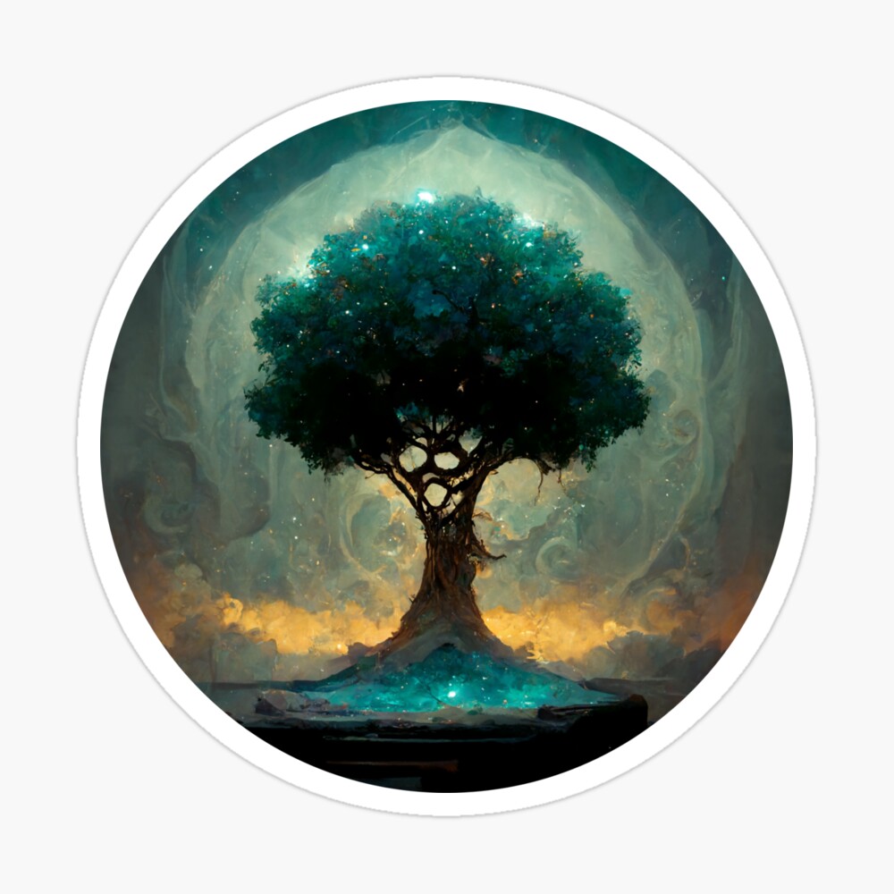 Wise Mystical Tree AI generator Poster for Sale by GraymanShop