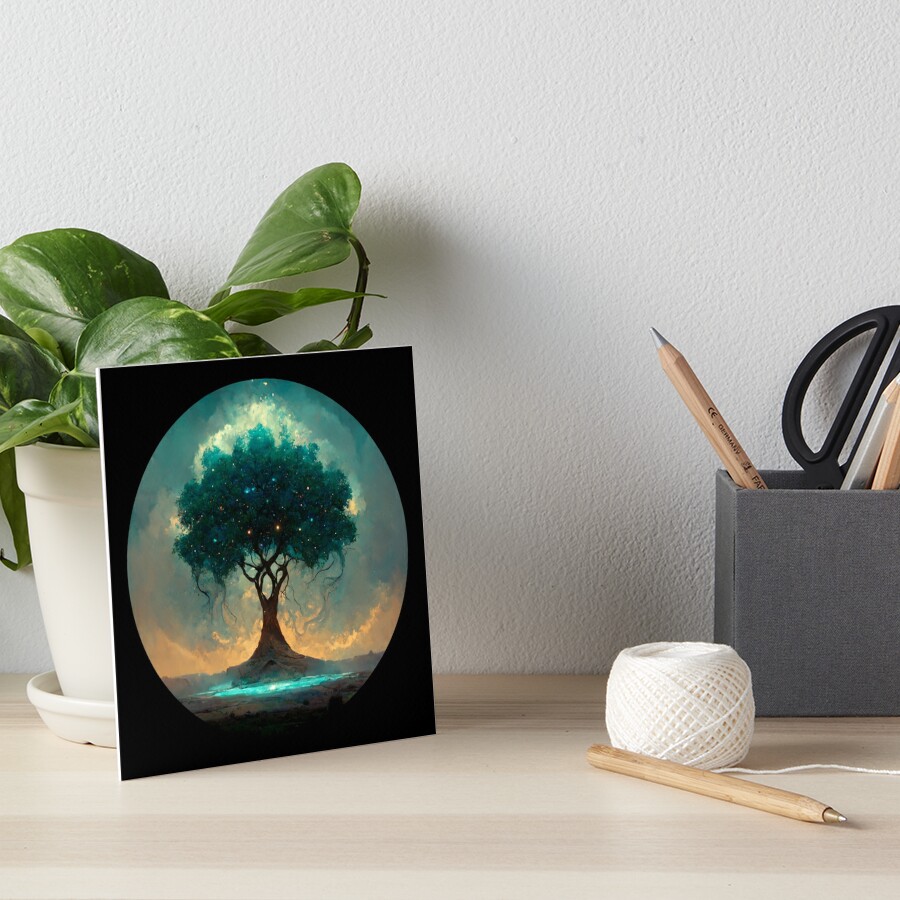 Wise Mystical Tree AI generator Poster for Sale by GraymanShop