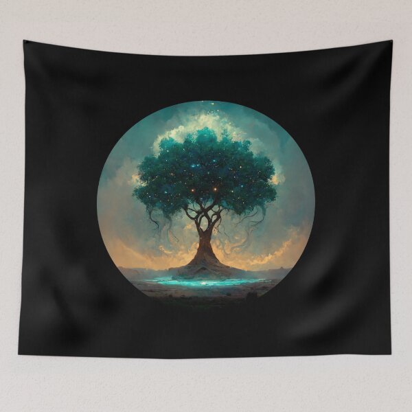Item preview, Wise Mystical Tree AI generator designed and sold by GraymanShop.