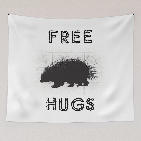 Item preview, Spiky Porcupine "Free Hugs" designed and sold by EPAvenue.
