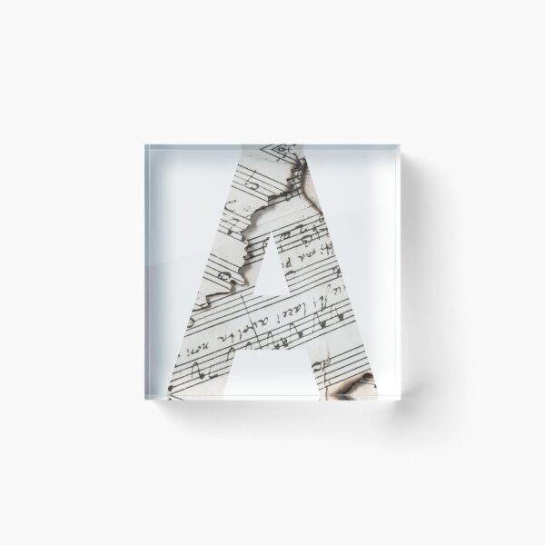 Item preview, Sheet Music Alphabet Letter 'A' designed and sold by AJGDesignsByAsh.