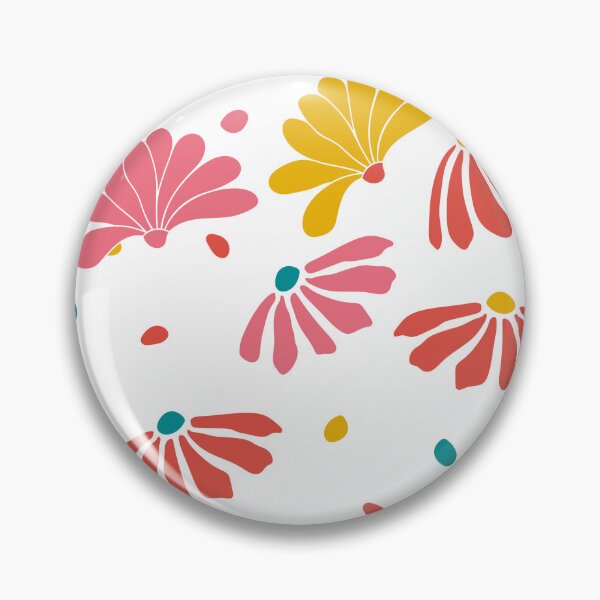 Item preview, Abstract seamless repeat floral texture pattern design with punchy colors of spring designed and sold by DesignsByMadiha.